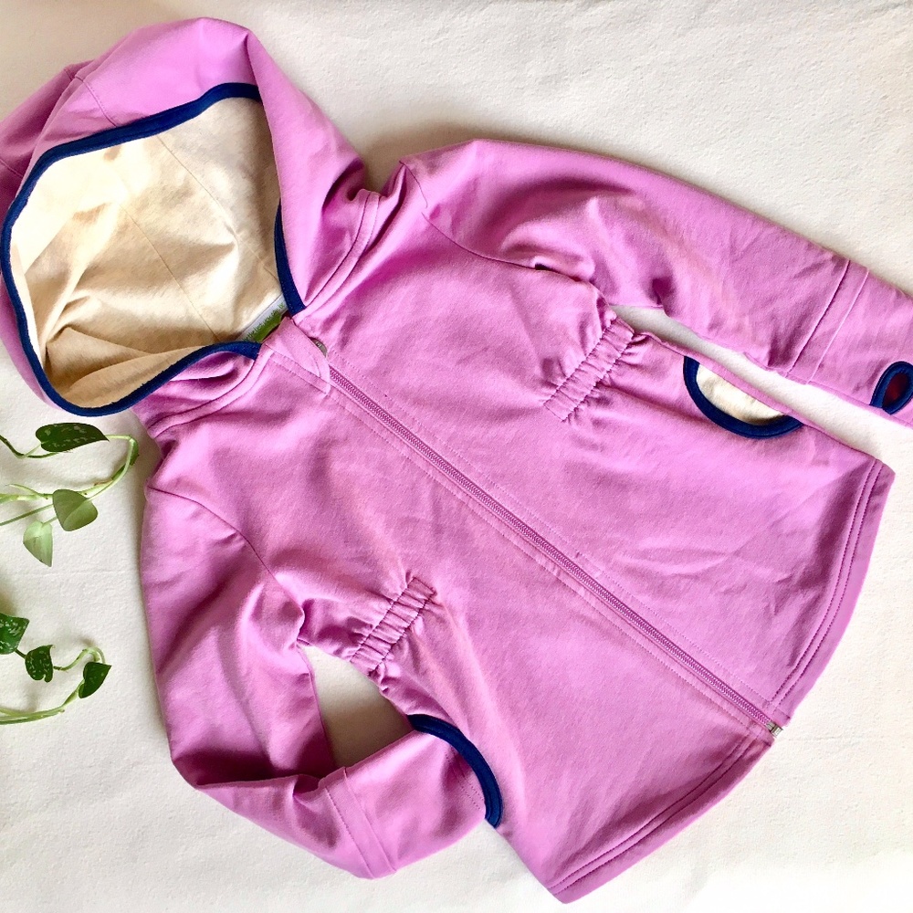 Bubblegum pink Peekaboo Beans hooded jacket, NEW